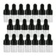 thumbnail image 2 of 20 Unidades De Botellas Cuentagotas De Vidrio Vacías, Contenedores Para Aceites Perfumados, Líquidos, Negro, 1ml, 2 of 5