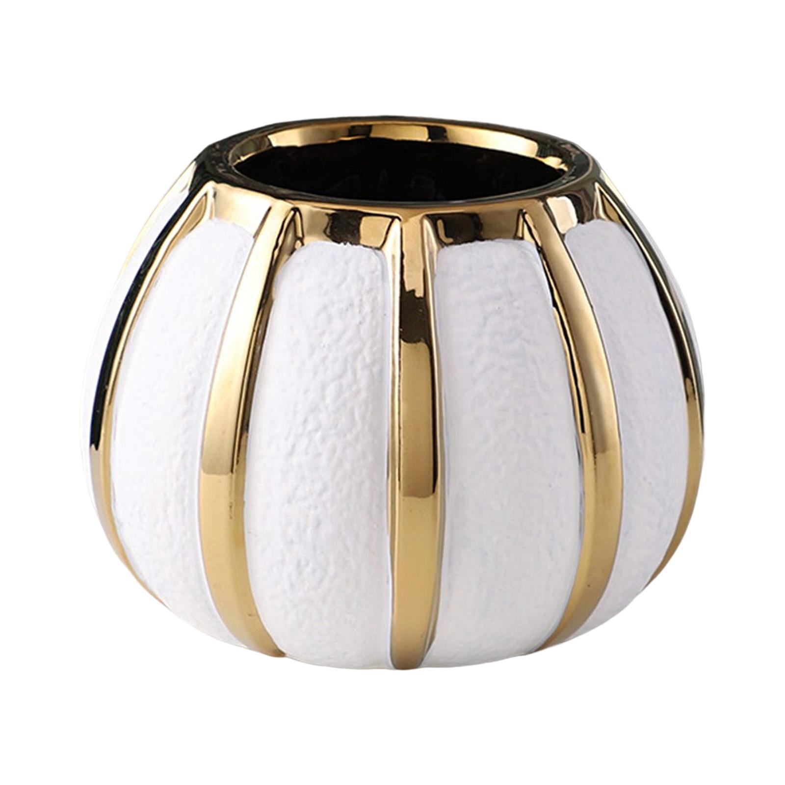 Bothyi - Florero De Cerámica Florero De Escritorio Floreros De Arte Decorativo Para La Decoración Del Hogar De La Boda De La Chimenea 20Cmx14.7Cm