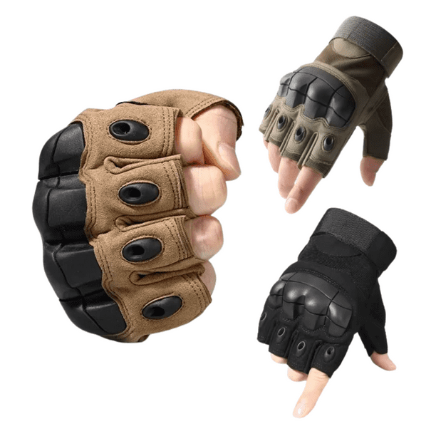 Guante Corto Táctico Militar Moto Bicicleta Airsoft