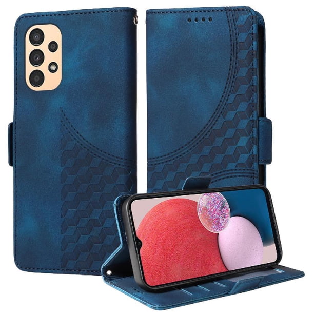 Carcasa FOXDOCK Samsung Galaxy A13 4G de cuero PU, diseño acolchado clásico, protección contra caídas y rayones