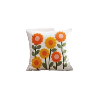 Genérico - Set De 4 Fundas Bordadas 45X45 C72