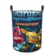 thumbnail image 1 of Transformers: EarthSpark Cesta de lavandería de gran capacidad redonda con asa, bolsa para ropa sucia plegable, almacenamiento para dormitorio, baño y lavadero 44x35 cm, 1 of 6