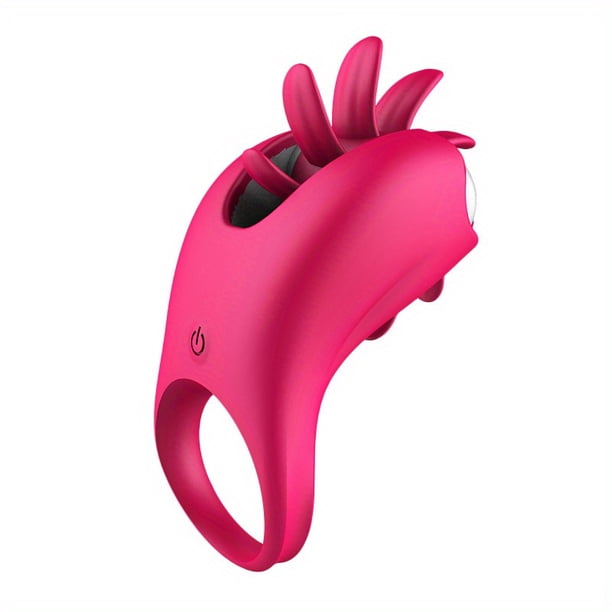 1pc USB Rechargeable Vibrating Cock Ring for Couples - 10 Vibration Modes for G-Spot and Clitoris Stimulation - Silicone Adult Toy for Men and Women