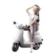 thumbnail image 2 of Art Girl Figurita Artesanal Escultura Decorativa Para Arreglo Decoración De Escritorio En Motocicleta, 2 of 5