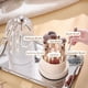 thumbnail image 2 of Organizador de brochas de maquillaje con tapa transparente, giratorio 360°, resistente al polvo, con cinta bonita., 2 of 7