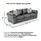 thumbnail image 3 of Sofá 4 Cuerpos XL Con Resorte Estructural Grandón Envejecido Gris, 3 of 3