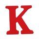 thumbnail image 2 of adornos de decoración de letras inglesas de madera roja para fiesta k, 2 of 5