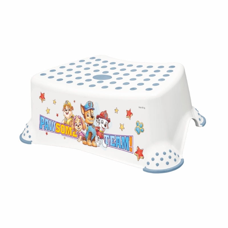 Keeeper - Taburete Tomek Paw Patrol Con Función Antideslizante. Blanco