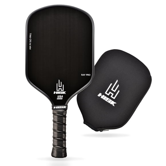 Paleta de pickleball HISK RAV PRO Ultimate de fibra de carbono de alta gama