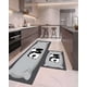 thumbnail image 2 of Set 2 Piezas Alfombra de Cocina Goma Antideslizante Diseño Estampado, 2 of 6