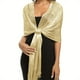 thumbnail image 1 of Sparkling Metallic Shawls Round Buckle Tassel Wraps Scarf For Evening Party Dresses Wedding Party, 1 of 3