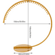 thumbnail image 5 of Perchero Colgador Organizador Exhibidor Ropa Circular Dorado, 5 of 6