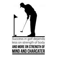 Rienda Libre Graphics - Decomural Mind And Character Golf Ws-43060