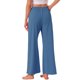 thumbnail image 3 of INSPIRE CHIC Pantalones de pijama para mujer Pierna ancha Casual Tejido acanalado Ajuste holgado Dormir Conjunto cómodo Ropa de descanso Talla 2XL Azul, 3 of 6