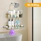 thumbnail image 5 of Organizador de baño colgante Shower Caddy AKTECKE, dorado, 5 of 6