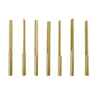 Magideal - 7 Uds. Triángulo Graver, Acero De Tungsteno, Grabado De Joyería Trabajo Artesanía Herramientas De Tallado Neumático Accesorios De Bricolaje