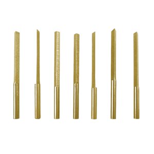 Magideal - 7 Uds. Triángulo Graver, Acero De Tungsteno, Grabado De Joyería Trabajo Artesanía Herramientas De Tallado Neumático Accesorios De Bricolaje