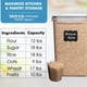 thumbnail image 3 of Contenedores de almacenamiento de alimentos Shazo extra grandes de 9.5 L (321 oz), 2 unidades, 3 of 8