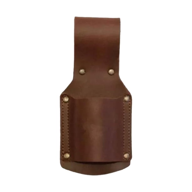 Soporte de martillo Soporte de herramientas múltiples Herramienta de colgantes de cinturón de moda Funza Pu Hammer Folster para alicates de madera de marrón
