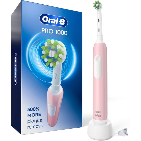 Oral-B Pro 1000 Cepillo Dental Eléctrico Recargable, Rosado