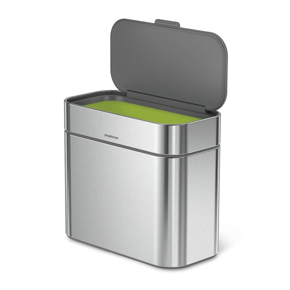 Compost Caddy simplehuman - Encimera desmontable (acero inoxidable, 4 litros)