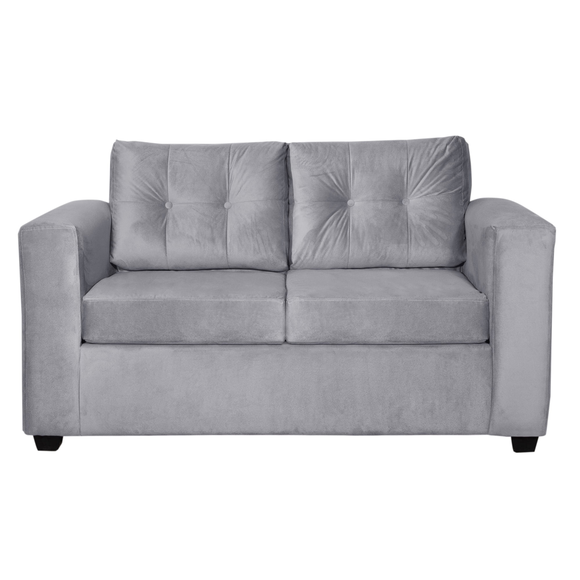 Colbox - Sofá Nova 2 Cuerpos Felpa Gris