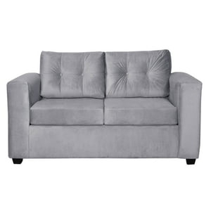 Colbox - Sofá Nova 2 Cuerpos Felpa Gris