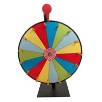 Magideal - Ruedas De Premio De Casino Con Soporte, Ruedas De Ruleta Resistentes, 15 Abanicos De Colores Para Ferias, Actividades Promocionales, Supermercados, Fi 30 Centimetros