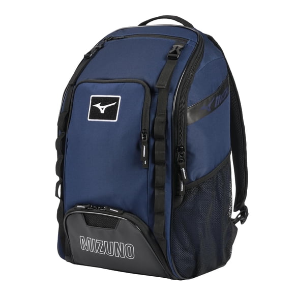 Mochila Mizuno Organizer para 26 jugadores de béisbol/sóftbol, color azul marino, unisex