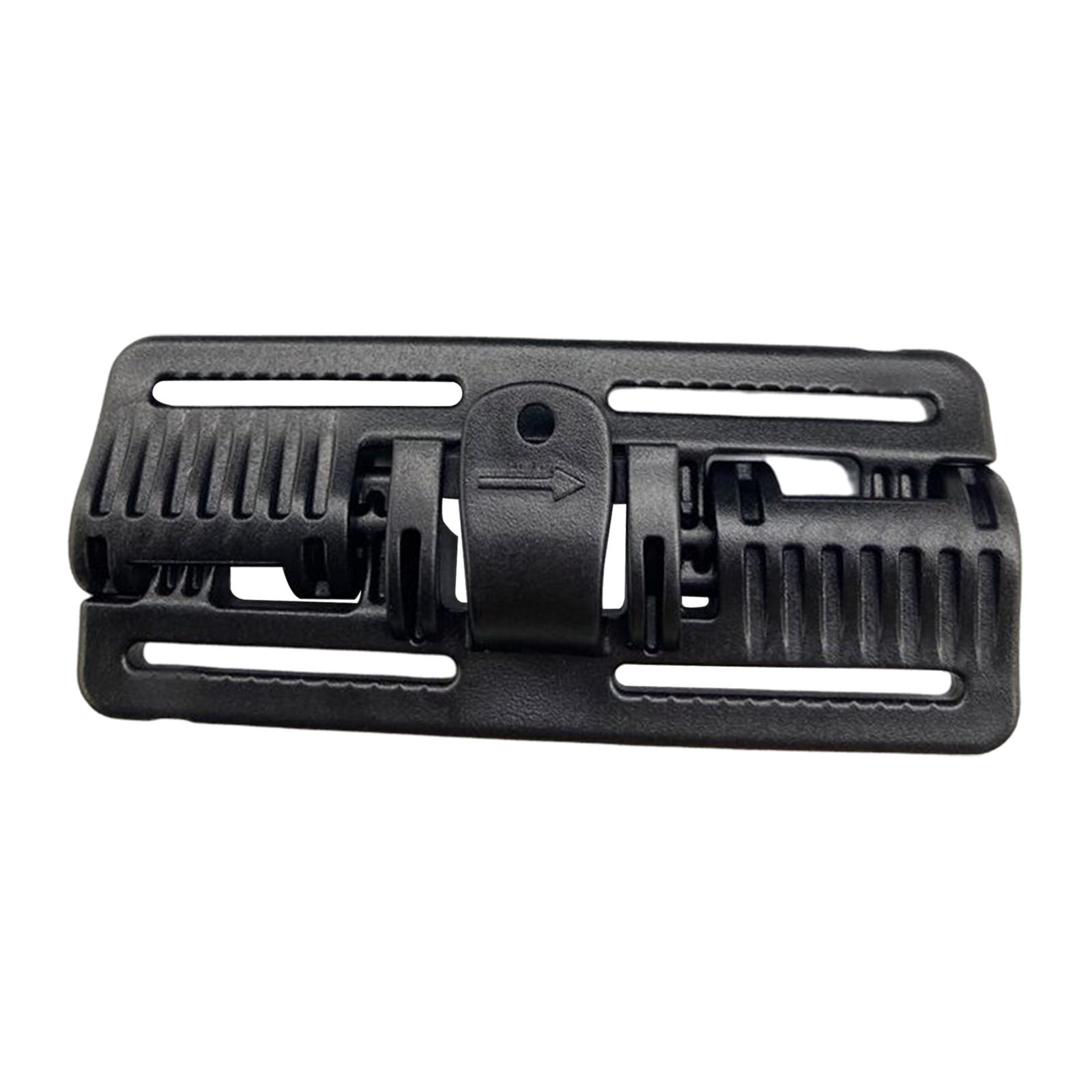 Magideal - Hebilla De Liberación Rápida De Chaleco Para Correa De 1,5 Pulgadas, Desconexión Rápida Para Portaplacas, Accesorios De Chaleco De , Resistente Al , Negro Largo