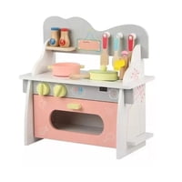 Genérico - Cocina Juguete De Madera Didáctica Rosada Para Niños
