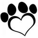thumbnail image 1 of Decomural Paw Print Heart WS-32607, 1 of 2