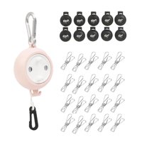 Bothyi - Cuerda Retráctil Para Tendedero, Tendedero Portátil Para Exteriores, Juego De Tendedero Para Hotel