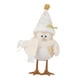 thumbnail image 1 of Adorno De Pájaro Iluminado, Luz Nocturna Artesanal Para Mesa, Decoración Navideña Interior, Sombrero Puntiagudo Blanco, 1 of 3