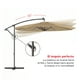 thumbnail image 3 of Quitasol Sombrilla Lateral Terraza 3x3 Panel Solar Luz Led Beige, 3 of 9