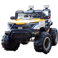 Vipnetwork - Auto A Batería Infantil Tipo Jeep 4X4 Amarillo