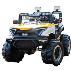 Vipnetwork - Auto A Batería Infantil Tipo Jeep 4X4 Amarillo