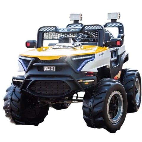 Vipnetwork - Auto A Batería Infantil Tipo Jeep 4X4 Amarillo
