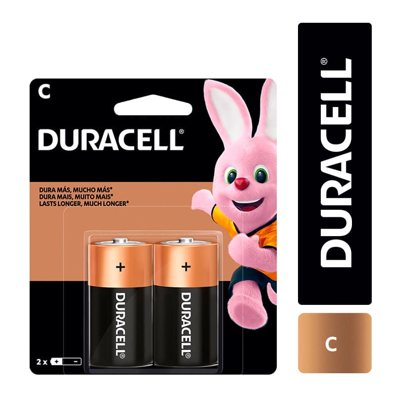 Duracell - Pila Alcalina Mediana Cb. 2Un