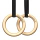 thumbnail image 1 of Anillos de gimnasia Synergee Wood Olympic 1 Grip con correas, 1 of 7