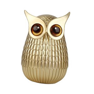 Magideal - Estatua De Pájaro De Resina, Escultura De Mesa Coleccionable, Decoración, Figura De Búho, Figura De Búho En Miniatura Para Estantería De Patio, Jardín Estilo A