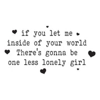 Rienda Libre Graphics - Decomural Justin Bieber Lonely Girl Song Lyrics Ws-40819