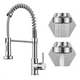 thumbnail image 1 of Llave Monomando Lavaplatos Cocina Grifo Flexible Plateado, 1 of 3