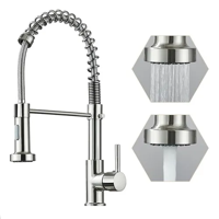 Genérico - Llave Monomando Lavaplatos Cocina Grifo Flexible Plateado