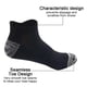 thumbnail image 3 of 5 pares de calcetines de verano para hombre, de malla, para barco, de algodón, con talón anticaída y realce de orejas, transpirables., 3 of 6