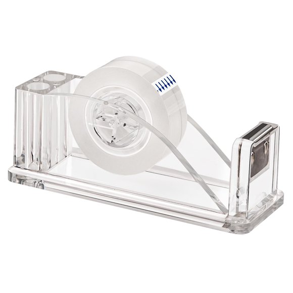 Dispensador de cinta acrílico JEFURE 13 × 5 × 6 cm con base antideslizante