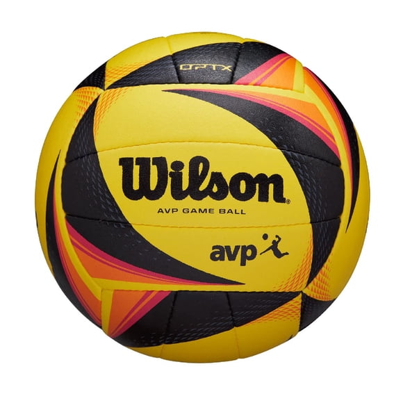 Juego de voleibol WILSON AVP OPTX, talla oficial, amarillo/negro