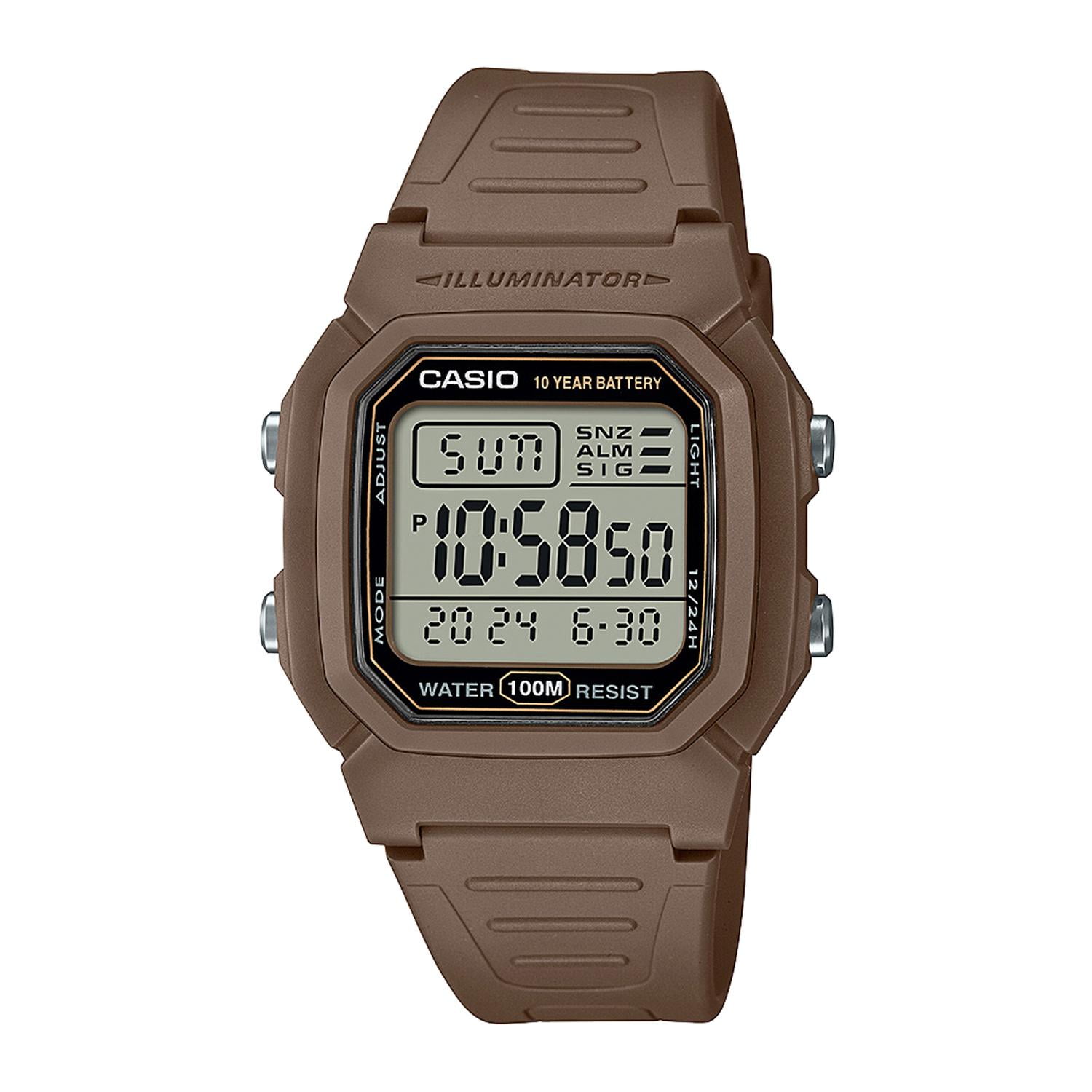 Reloj Casio W-800h-5avdf Resina Juvenil Marron Marron