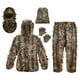 thumbnail image 5 of Traje Ghillie Máscara de Cara Completa Guantes Conjunto Traje Capucha Pantalones Woodland Chaqueta Ligera Traje de Camuflaje 3D Frondoso para Hallowee , M L ML, 5 of 5