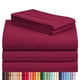 thumbnail image 1 of Juego De Sábanas Split King De 5 Piezas Transpirable Color Burdeos, 1 of 8